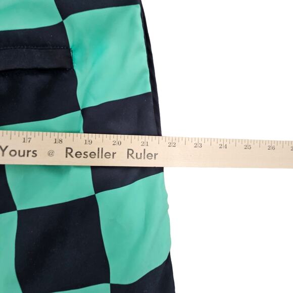 Hot Topic Swim Trunks Demon Slayer Mens Board Short XL Check Black Green NWT - Picture 4 of 10
